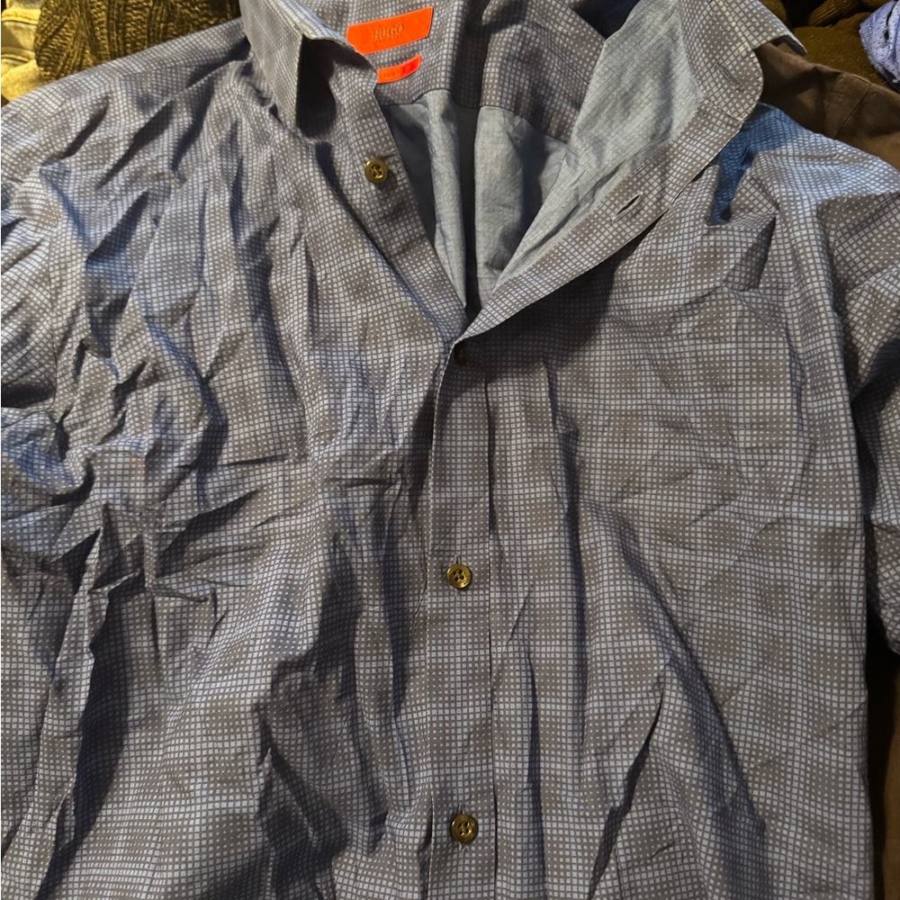 Boss Gray Checkered Lightweight Jacket - image 2